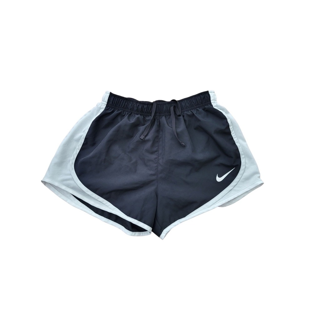 Nike Tempo‎ Dri Fit Running Shorts Womens Small Black White S Lined Breathable